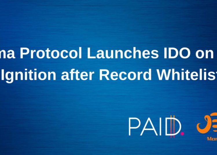 Moma Protocol to launch IDO on Paid Ignition after recording over 200,000 whitelist registrations on Genpad’s Pre-IDO