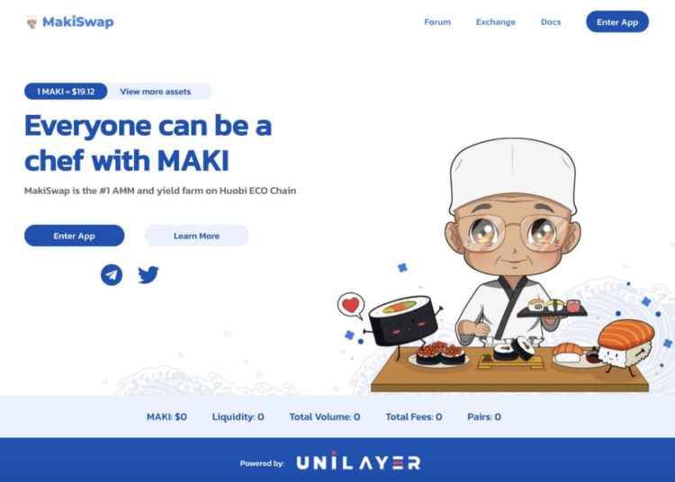MakiSwap to launch first AMM and Yield Farming on Huobi Eco Chain