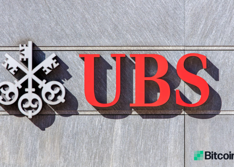 Switzerland’s Largest Bank UBS Mulls Over Cryptocurrency Services – Featured Bitcoin News