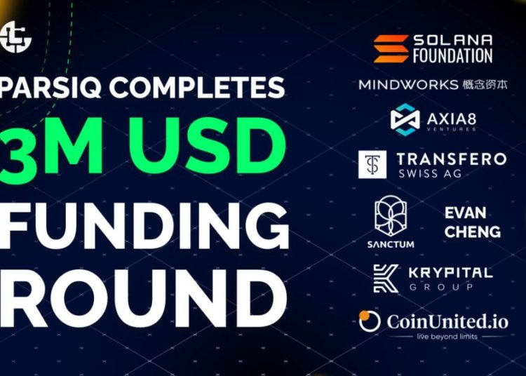 PARSIQ Raises $3M in Strategic Venture Round Joined by Solana, and Others