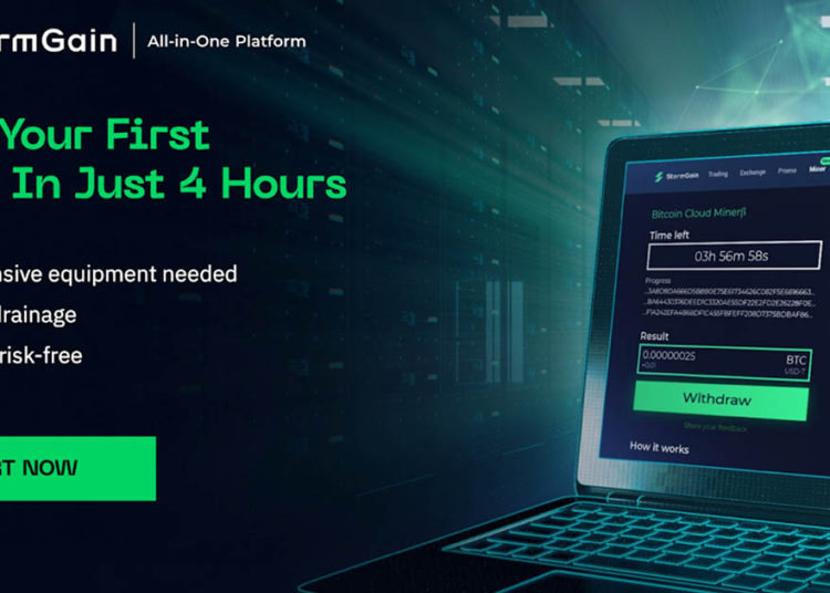 StormGain Launches Free Bitcoin Cloud Mining Service!