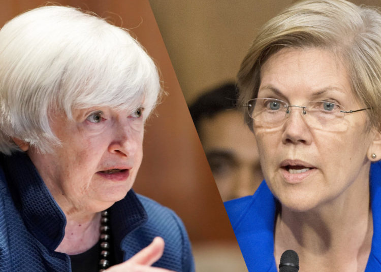 Senator Warren Urges Treasury Secretary Yellen to Urgently Adopt Policy to Mitigate Cryptocurrencies’ Risks – Regulation Bitcoin News