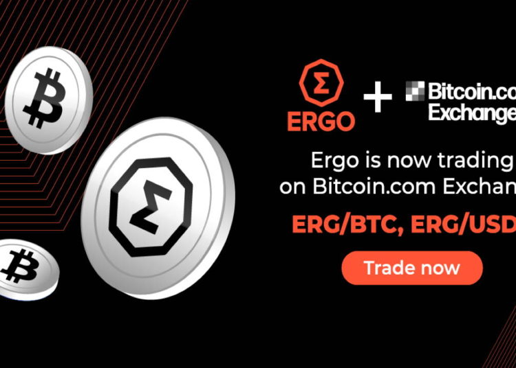 Ergo (ERG) Token Is Now Listed on Bitcoin.com Exchange – Press release Bitcoin News