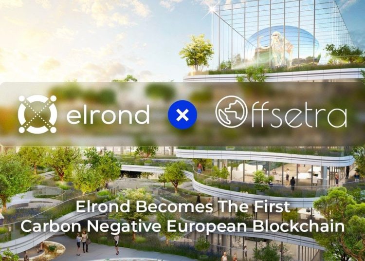 Elrond network becomes first carbon negative European blockchain.
