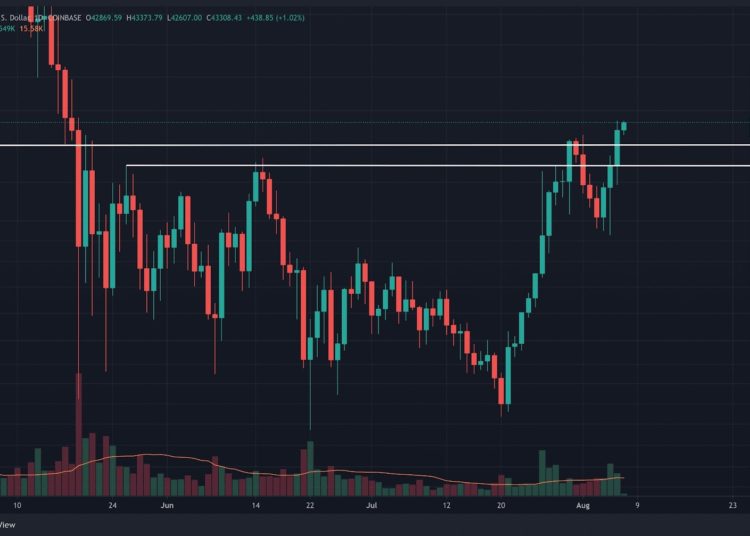 Following the Breakout Above $44K, Is BTC Ready to Push Higher?