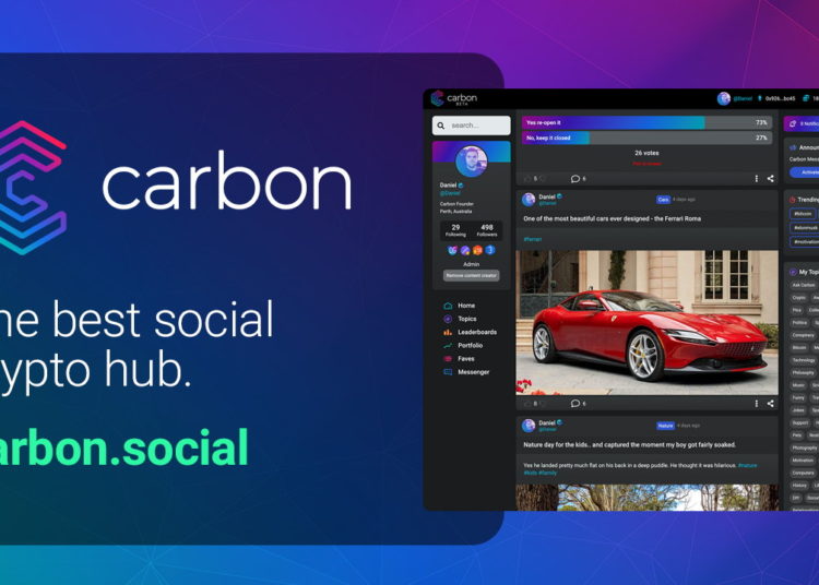 The Highly Anticipated Carbon Social Platform Has Launched – Press release Bitcoin News