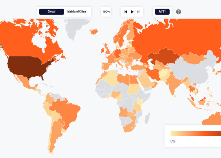 Geographic Distribution Data Shows US Takes Leading Bitcoin Mining Position After China’s Crackdown – Mining Bitcoin News