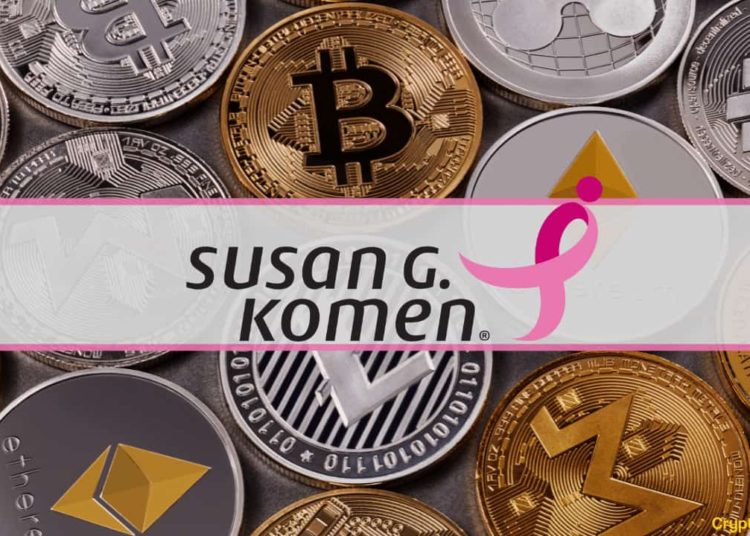 Susan G. Komen Organization Now Accepts BTC, ETH, SHIB, and Other Cryptocurrencies for Donations