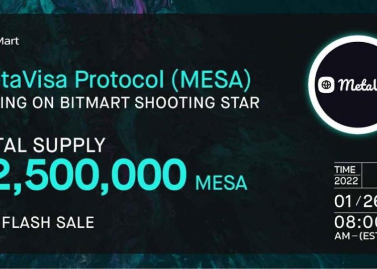 MetaVisa will start the IEO sale of MESA token on BitMart