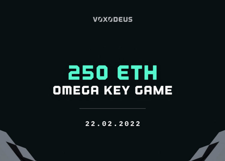 VOXODEUS LAUNCHES 250ETH OMEGA KEY GAME: LIKELY THE LARGEST REWARD POOL IN NFT HISTORY