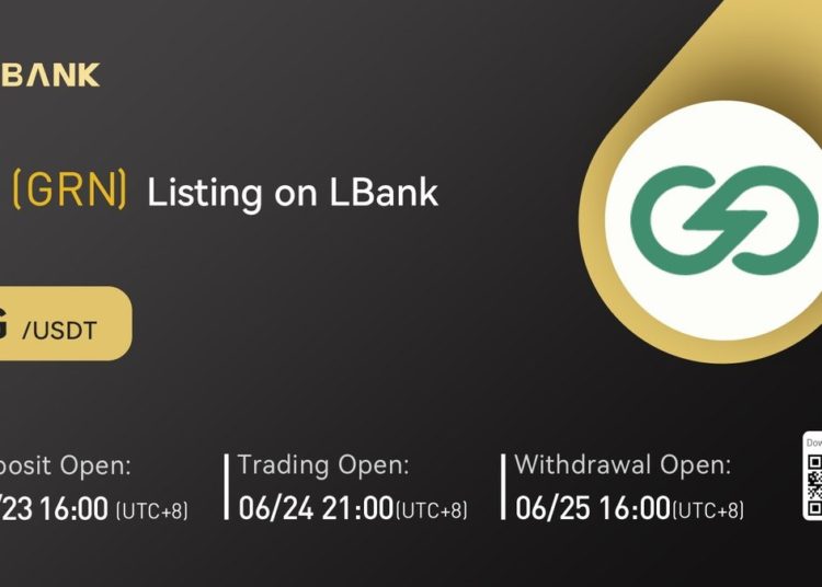 GRN (G) Is Now Available for Trading on LBank Exchange – Press release Bitcoin News