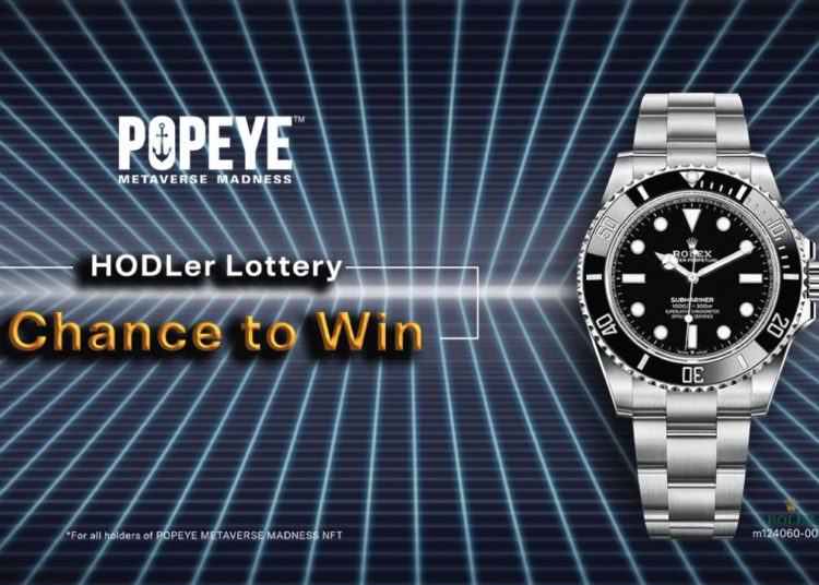 POPEYE METAVERSE MADNESS NFT HODLers Lottery Program and Details – Sponsored Bitcoin News