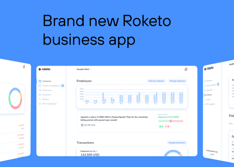 Roketo Business App for Web3 Сompanies to Streamline Financial an…
