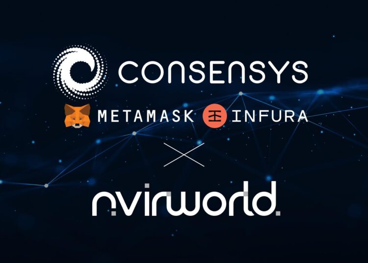 NvirWorld announced it partnerships with blockchain company Conse…