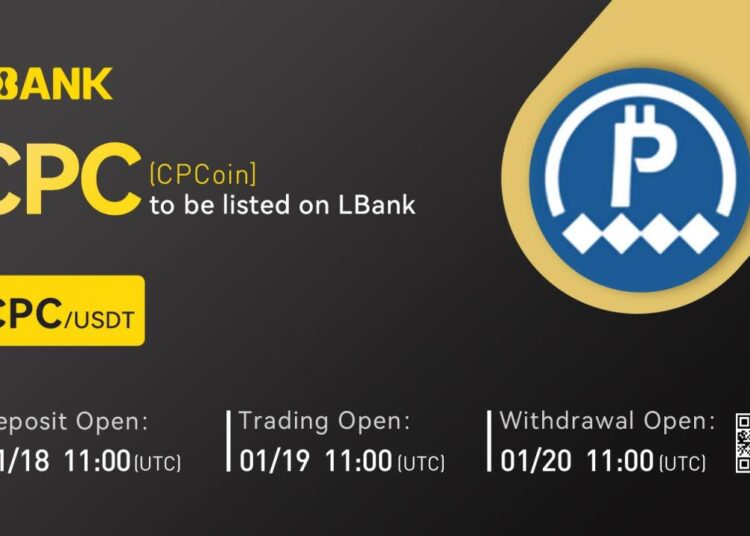 CPCoin (CPC) Is Now Available for Trading on LBank Exchange