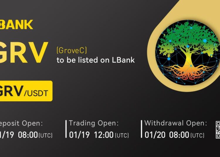 GroveC (GRV) Is Now Available for Trading on LBank Exchange