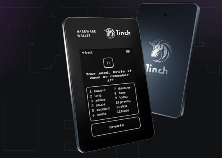 1inch Network Launches Hardware Wallet for Storing Users’ Private Keys in a Secure Offline Setting – Bitcoin News
