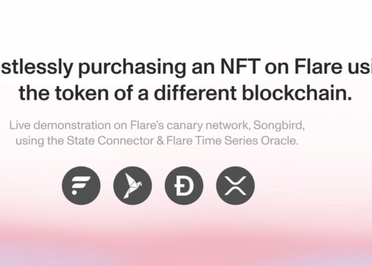 Trustlessly purchasing an NFT on Flare using the token of a different blockchain.