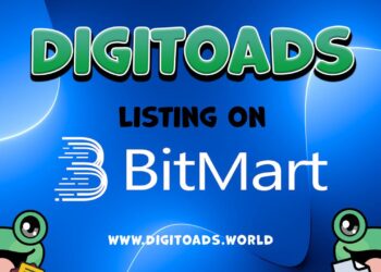 New Meme Coin DigiToads (TOADS) token to list on BitMart Exchange