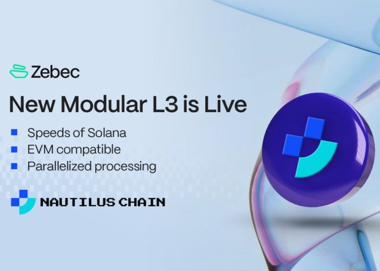 Zebec’s Modular L3 Nautilus Chain Debuts on Mainnet, Paving the Way for the Future of DeFi and Continuous Payments