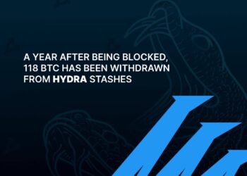 According to Match Systems, 118 BTC has been withdrawn from Hydra stashes a year after it was blocked