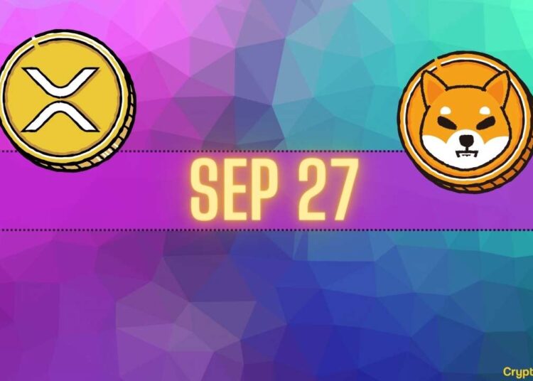 Important XRP v. SEC Developments, SHIB Team Renounces BONE Contract, and More: Bits Recap Sep 27