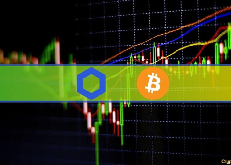 Chainlink (LINK) Explodes 12% Daily, Bitcoin (BTC) Calms at $34K (Market Watch)