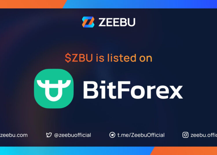 Zeebu (ZBU) Announces Listing on BitForex