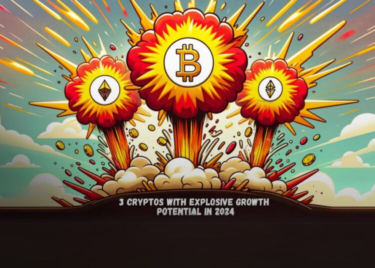 3 Cryptos with Explosive Growth Potential in 2024