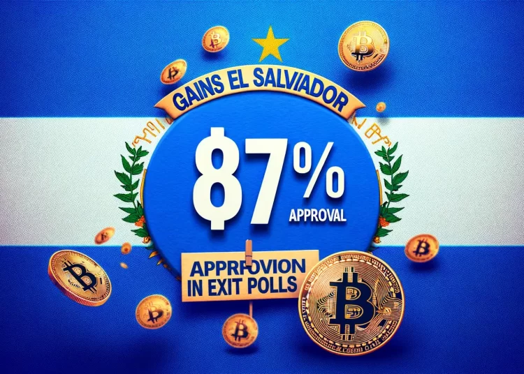El Salvador’s Bitcoin-Backed Leader, Nayib Bukele, Gains 87% Approval in Exit Polls