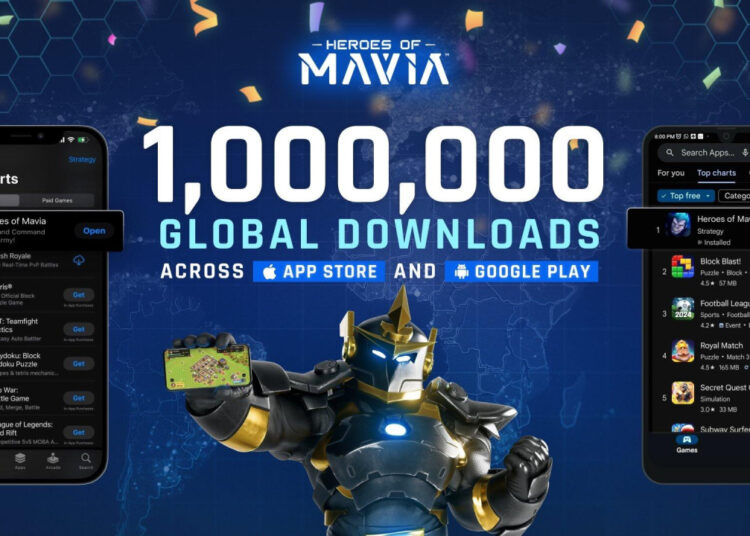 Heroes of Mavia Surpasses 1 Million Downloads, Dominates Global App Store Rankings Before Token Launch