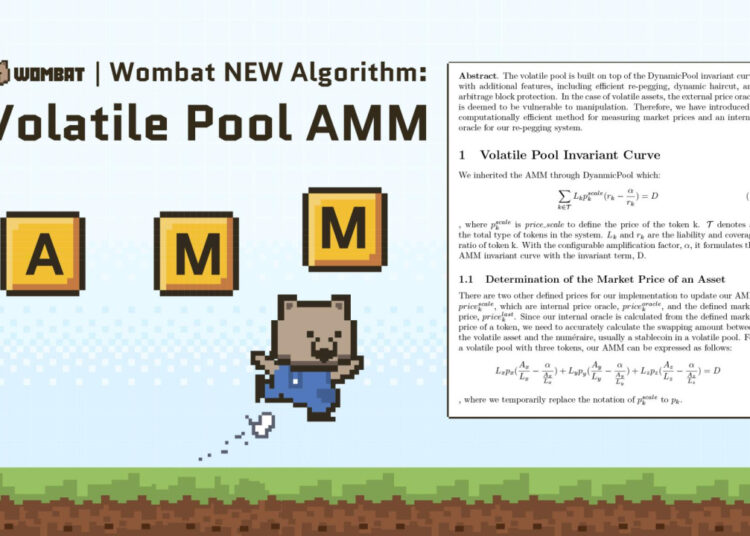 Wombat Exchange Releases First Single-Sided Volatile Pool AMM in DeFi