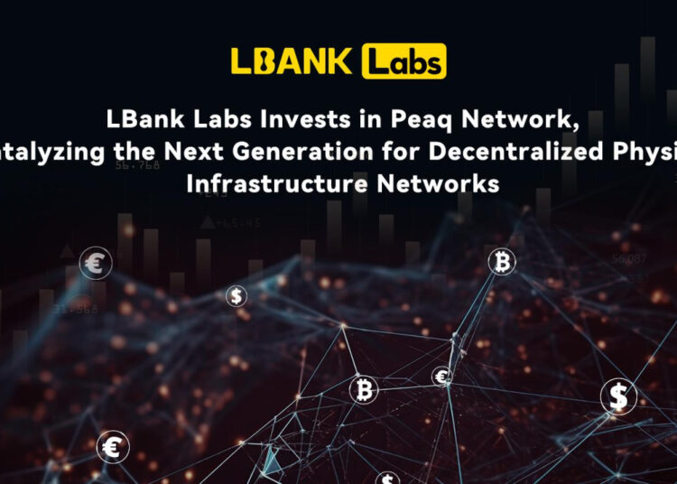 LBank Labs Invests in Peaq Network, Catalyzing the Next Generation for Decentralized Physical Infrastructure Networks