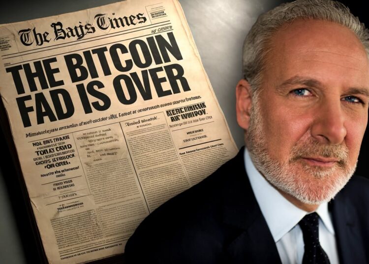 Economist Peter Schiff Declares ‘Bitcoin Fad is Over’ as Gold Prices Soar
