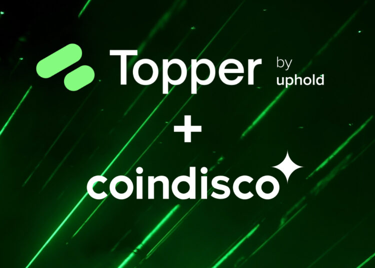 Uphold's Topper Joins Forces with Coindisco, Streamlining Crypto Purchases for Users Globally