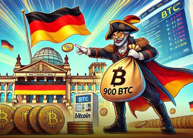 Wallet Linked to German Government Offloads 900 Bitcoin ($BTC)