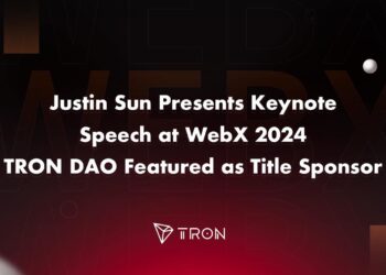 Justin Sun Presents Keynote Speech at WebX 2024, TRON DAO Featured as Title Sponsor