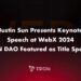 Justin Sun Presents Keynote Speech at WebX 2024, TRON DAO Featured as Title Sponsor