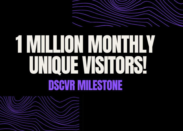 DSCVR Hits 1 Million Monthly Unique Visitors as Canvas Takes Web3 Social to New Heights