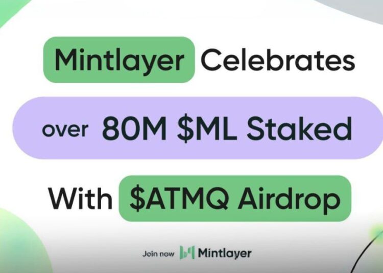 Mintlayer Celebrates Over 80 Million ML Coins Staked with Exclusive ATMQ Token Airdrop