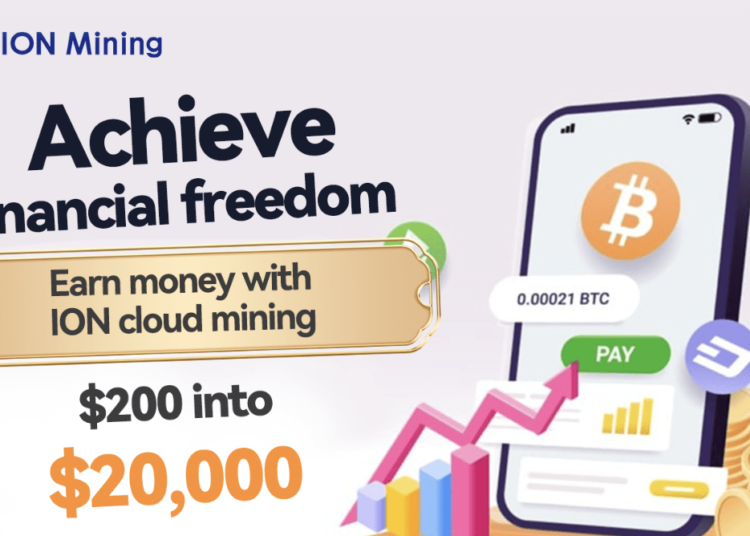 Earn passive income through cryptocurrency with ION Mining to achieve financial freedom.