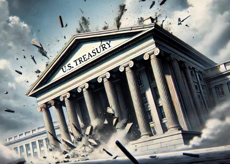 Unexpected Moment: Treasury Sign Falls as Yellen Confronts US Dollar Reserve Currency Concerns