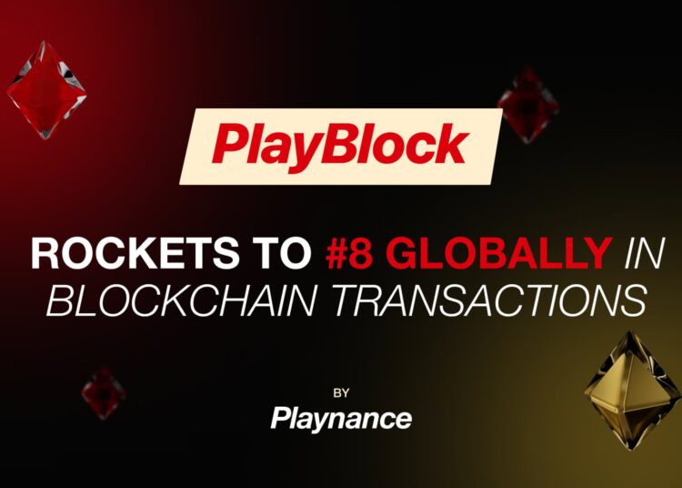 PlayBlock Rockets to #8 Globally in Blockchain Transactions and Turnover Following DappRadar Listing
