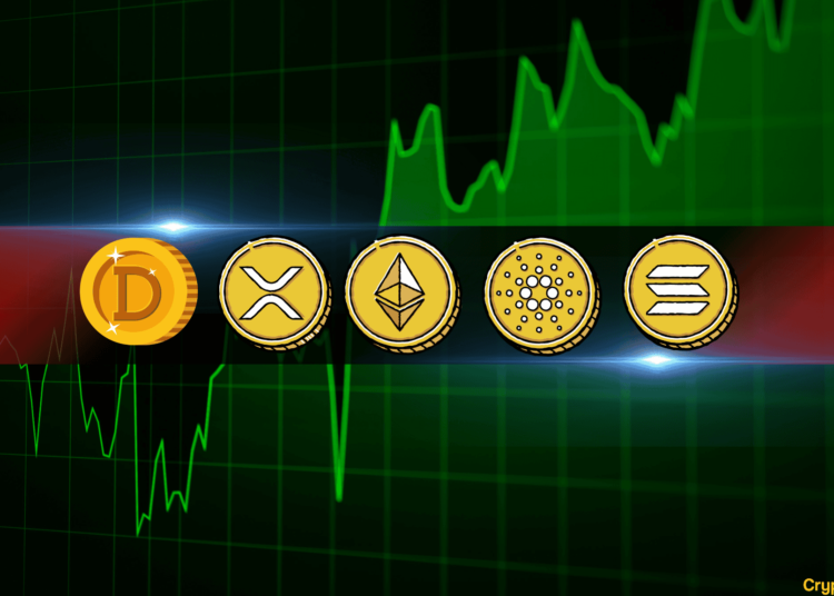 ETH, XRP, ADA, SOL, and DOGE