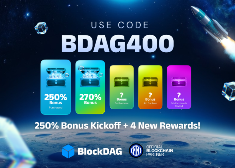 BlockDAG’s BDAG400 Offer Unlocks Bonuses Of Over 250%; Ethereum ETF Inflows Peak & TON Holds Steady