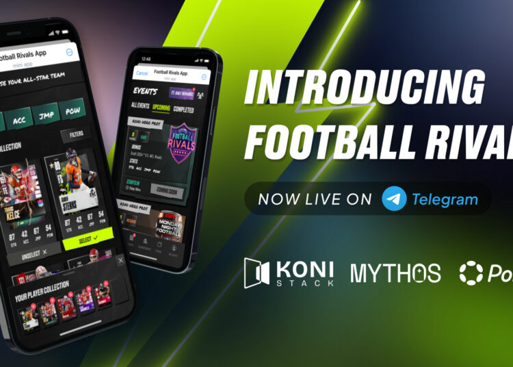 Koni Stack Launches 'Football Rivals' on Telegram, Onboarding Millions of Users to Mythos & Polkadot