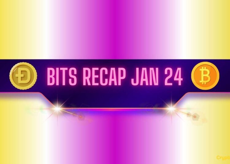Recent Dogecoin (DOGE) Developments, Bitcoin (BTC) Volatility, and More: Bits Recap Jan 24