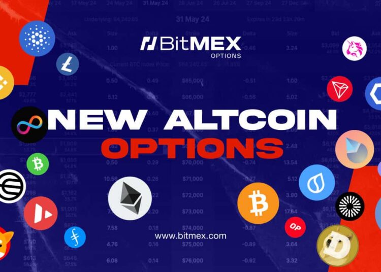 BitMEX Launches 20 New Altcoin Options Featuring LTC, SUI, LINK, and More