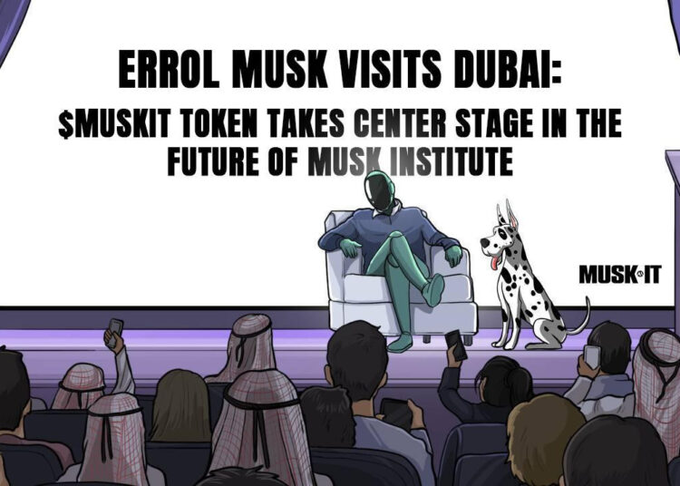 Errol Musk Visits Dubai: $MuskIt Token Takes Center Stage in the Future of Musk Institute