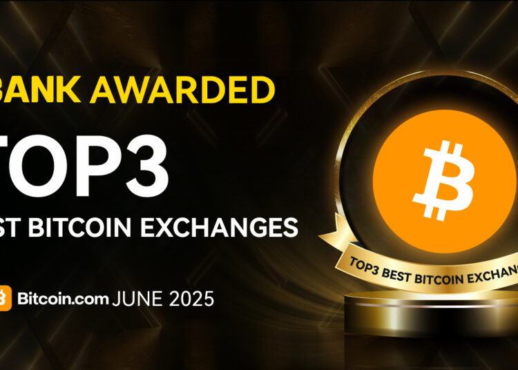 LBank Named Among Top 3 Best Bitcoin Exchanges for Bitcoin.com June 2025